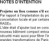 notes d'intention