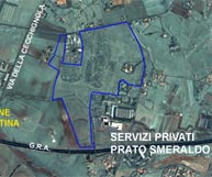 prato smeraldo aerial photo